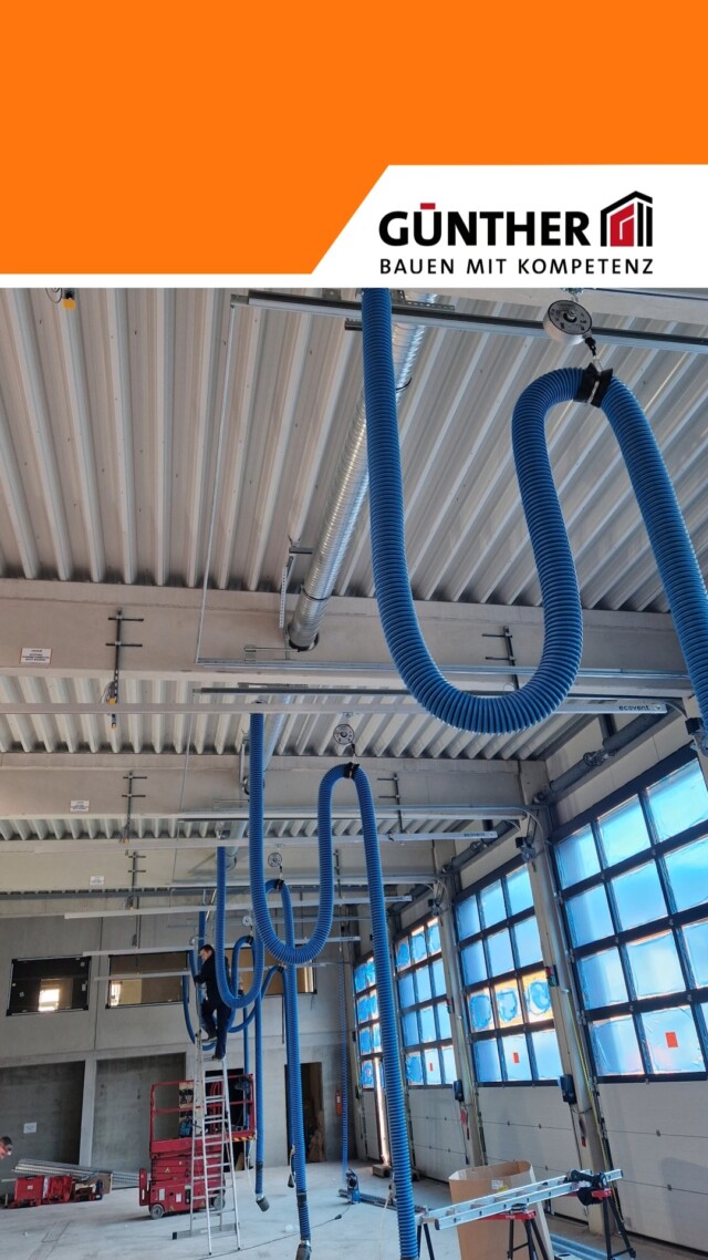 Die Absauganlagen für die Einsatzfahrzeuge sind installiert.

#BauunternehmungGUENTHER
#BauenMitKompetenz
#KommInsGüntherTeam
#Azubi
#Ausbildung
#Karriere
#DualesStudium
#Maurer
#Stahlbetonbauer
#Hochbau
#Tiefbau
#Fertigteilbau
#Fertigteilwerk
#Betonfertigteilwerk
#Handwerk
#Siegen
#Siegenwittgenstein
#Netphen
#Kreuztal
#Siegerland
#Tischler
#schreiner
#Zimmermann
#Werdohl
#Feuerwache
#Feuerwehr