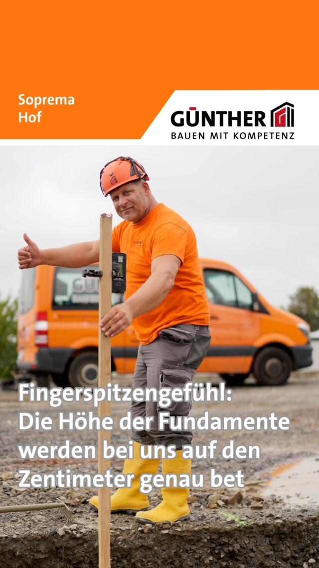 Fingerspitzengefühl:
Die Höhe der Fundamente werden bei uns auf den Zentimeter genau betoniert.

#BauunternehmungGUENTHER
#BauenMitKompetenz
#KommInsGüntherTeam
#Azubi
#Ausbildung
#Karriere
#DualesStudium
#Maurer
#Stahlbetonbauer
#Hochbau
#Tiefbau
#Fertigteilbau
#Fertigteilwerk
#Betonfertigteilwerk
#Handwerk
#Siegen
#Siegenwittgenstein
#Netphen
#Siegerland
#Soprema
#Hof