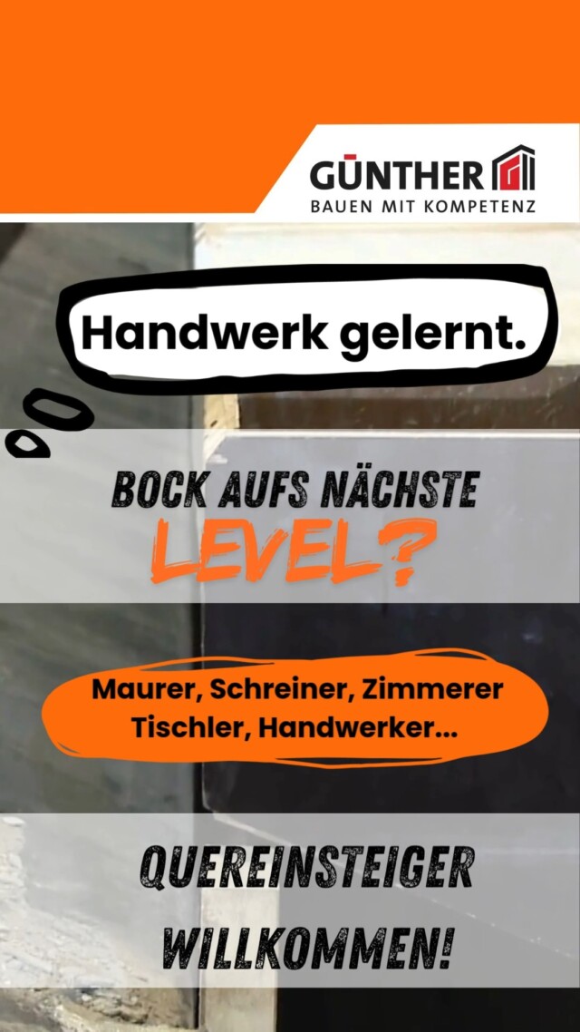 Starte deine Karriere bei Günther!

www.bauunternehmung-guenther.net/karriere

#handwerk #jobimhandwerk #quereinsteiger #baujobs #betonbau #baustelle #fertigteilwerk #zukunftbauen #Quereinsteiger #BauunternehmungGUENTHER
#BauenMitKompetenz
#KommInsGüntherTeam
#Karriere #Stahlbetonbauer
#Hochbau #Tiefbau
#Fertigteilbau #Fertigteilwerk
#Betonfertigteilwerk
#Siegen
#Netphen #siegerland