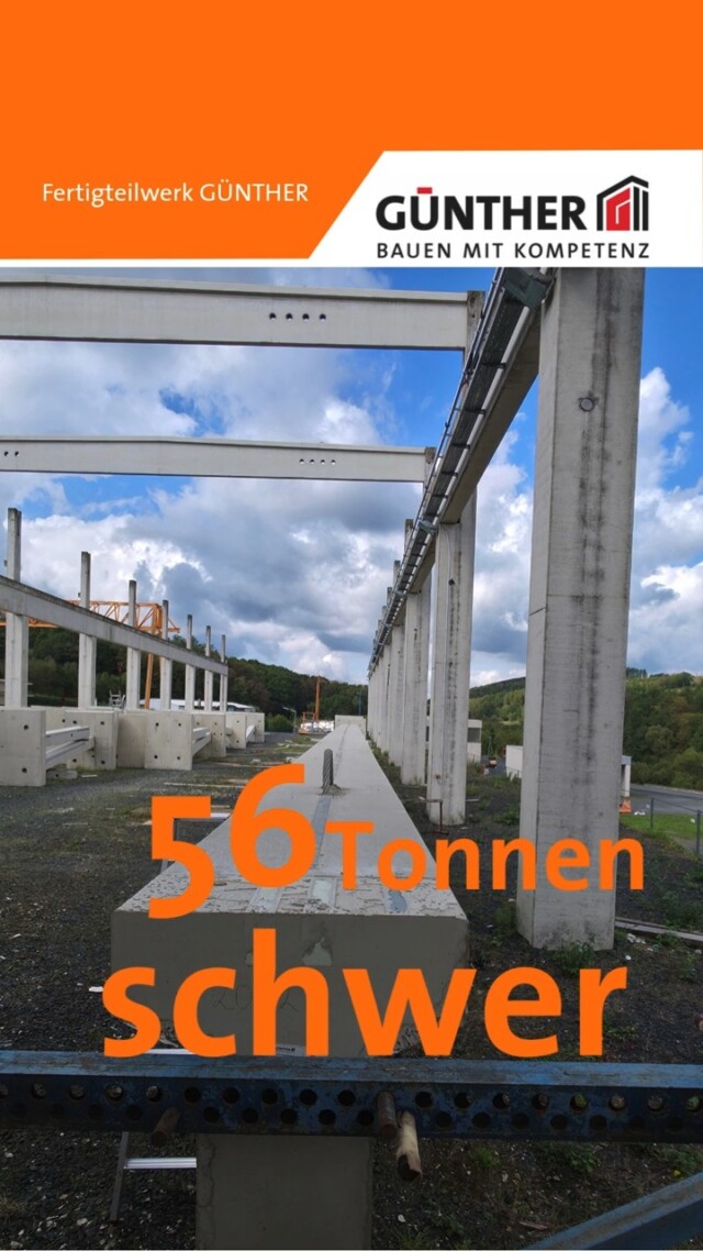 Viel Stahl. Viel Beton. Viel Gewicht.

38 m lang und 56 t schwer – dieser Binder entsteht in unserem Fertigteilwerk.

Und wie gesagt: unser größter war das noch nicht.

#BauunternehmungGUENTHER
#BauenMitKompetenz
#komminsgüntherteam
#Fertigteilwerk
#Betonfertigteile
#TeamGÜNTHER
#Bauunternehmen
#beton #Stahl
#siegerland 
#Netphen