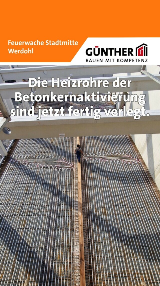Die Heizrohre der Betonkernaktivierung 
sind jetzt in Werdohl fertig verlegt.

#BauunternehmungGUENTHER
#BauenMitKompetenz
#KommInsGüntherTeam
#Azubi
#Ausbildung
#Karriere
#DualesStudium
#Maurer
#Stahlbetonbauer
#Hochbau
#Tiefbau
#Fertigteilbau
#Fertigteilwerk
#Betonfertigteilwerk
#Handwerk
#Siegen
#Siegenwittgenstein
#Netphen
#Kreuztal
#Siegerland
#Tischler
#schreiner
#Zimmermann
#Werdohl
#Feuerwache
#Feuerwehr